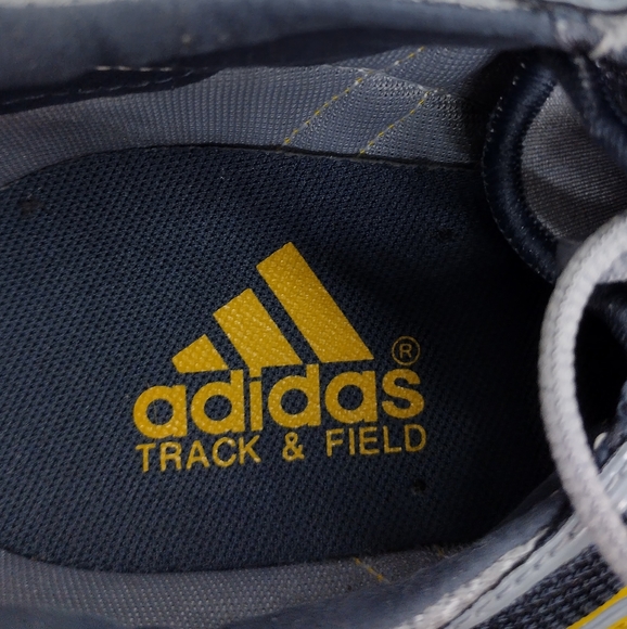 NWT Adidas Track & Field Shoes Men's 14 Gray Running Racing Sports Athletic - Picture 6 of 8